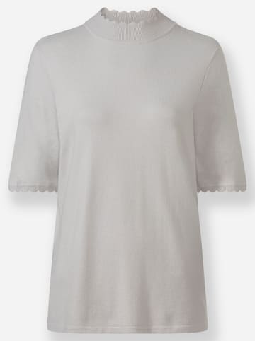 WITT WEIDEN Stehkragen-Pullover in hellgrau
