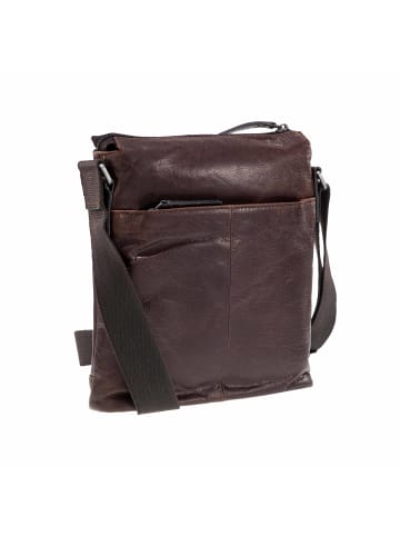 Strellson Schultertasche 'Abbey  in Dunkelbraun 22 x 25 x 5 cm'