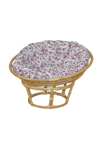 möbel-direkt Papasansessel, Durchmesser 110 cm Sessel mit Kissen in beige