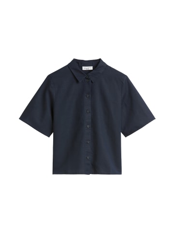 Marc O'Polo DENIM Kurzarm-Bluse relaxed in Blue Depths