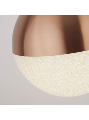 Licht-Erlebnisse Pendelleuchte EEK F (B)25 x (L)25 x (T)40 cm in Kupfer