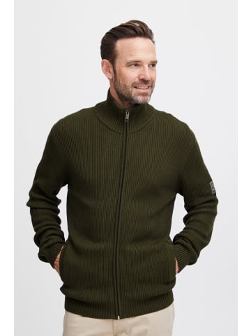 FQ1924 Strickjacke FQKyle ribbed texture cardigan 21900569  Klassischer Troyer in Grün