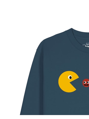 wat? Apparel Sweatshirt Pacmännchen in Petrol
