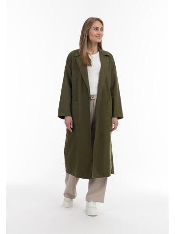 VINAJA Women Trenchcoat Mit Taillengürtel in Oliv