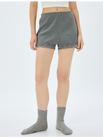 KOTON Shorts in Anthrazit Melange