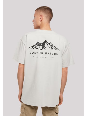 F4NT4STIC Heavy Oversize T-Shirt Lost in nature in lightasphalt