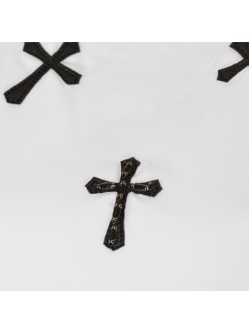 Roberto Geissini Cross-Wings T-Shirt Weiß