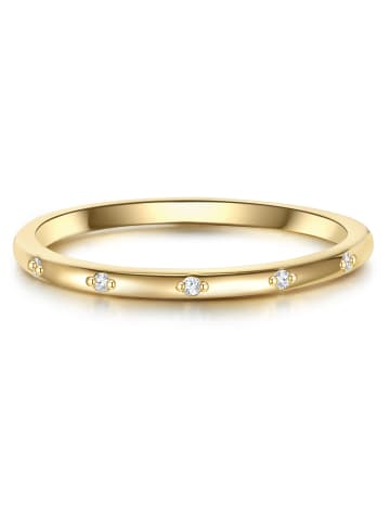 Glanzstücke München Ring aus Sterling Silber mit Zirkonia in gelbgold