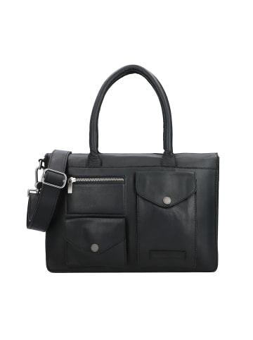 Cowboysbag Aktentasche Leder 36 cm Laptopfach in black