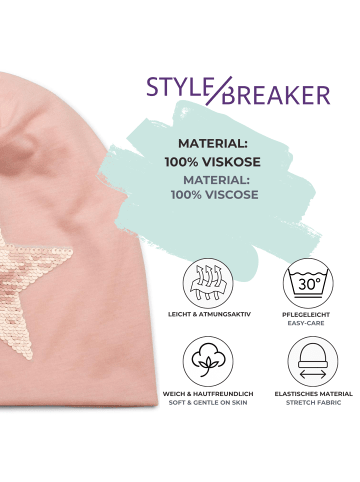 styleBREAKER Beanie Mütze in Rose