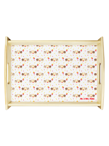 Mr. & Mrs. Panda Tablett Schnecken Liebe ohne Spruch in Weiß