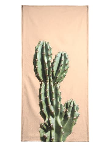 Juniqe Handtuch "Cactus 01" in Grün & Orange