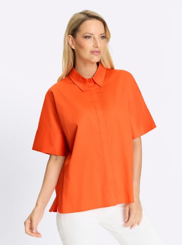 Heine Kurzarmbluse in orange