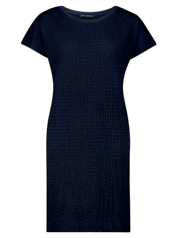 Betty Barclay Plisseekleid kurzarm in dunkelblau