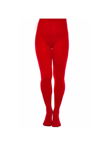 COFI 1453 Blickdichte und warm 60 Den Mikrofaser Strumpfhose ohne Muster in Rot