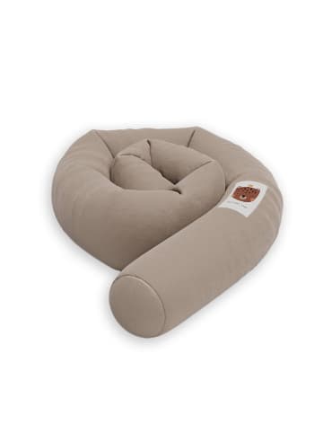 Sämann Sämann Nestchenschlange Cozy "Cute Tiger Simply Taupe" 190 cm Bettschlange