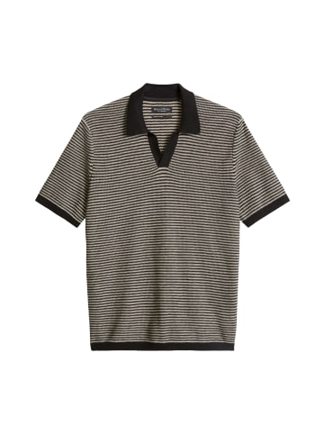 Marc O'Polo Strick-Poloshirt regular in Schwarz