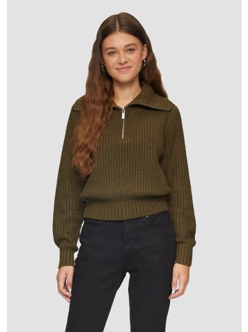 QS Strickpullover in 7864_olivgrün