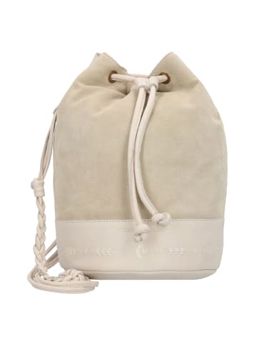 Cowboysbag Beuteltasche Leder 22 cm in white