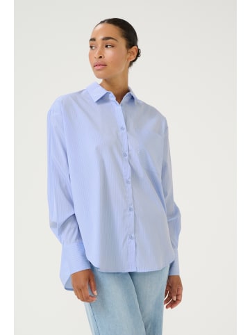 Kaffe Langarm - Hemd KAtara Loose fit in Light Blue Pin Stripe