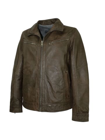 MADDOX Lederjacke Lammnappa antik in Braun
