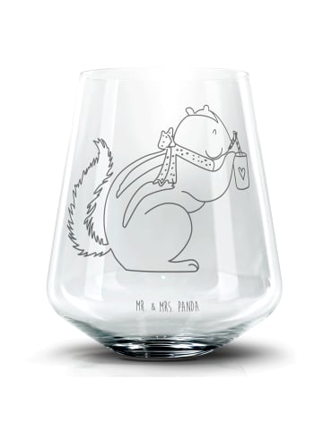 Mr. & Mrs. Panda Whiskyglas Eichhörnchen Smoothie ohne Spruch in Transparent