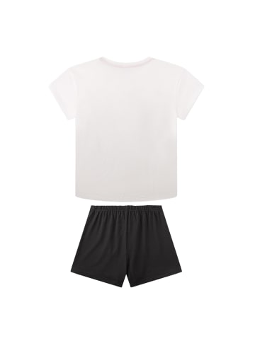 Sanetta Pyjama in Schwarz/Beige