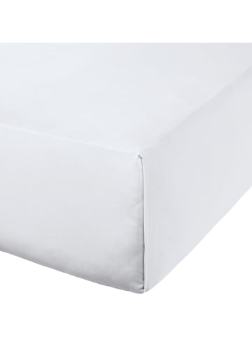 Erwin Müller Mako-Satin, Haustuch Bettlaken Landshut in weiß - kochfest