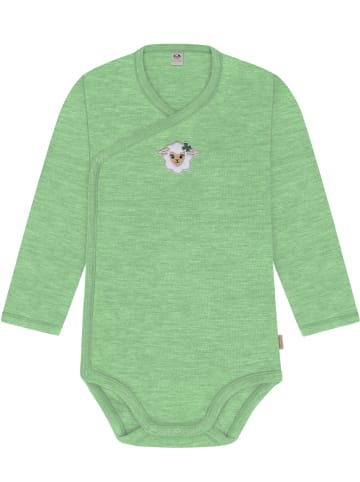 Normani Outdoor Sports 3er Set Baby-Body Wickelbody Toddler-Bodysuit in Beige/Anthrazit/Grün
