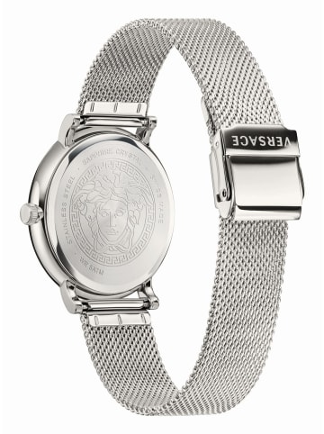 Versace Quarzuhr für Herren in silber