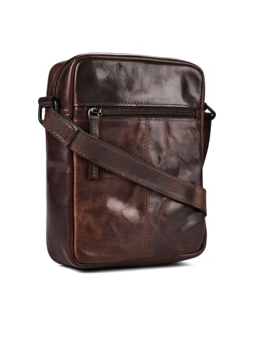 Greenburry Newport Umhängetasche Leder 19 cm coffee