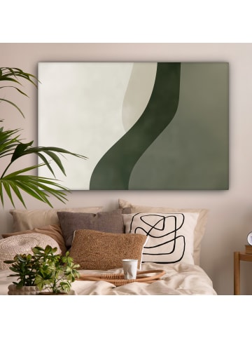 MuchoWow Leinwand Bilder Salbeigrün