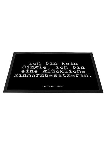 Mr. & Mrs. Panda Fußabstreifer Ich bin kein Single,... mit Spruch in Schwarz