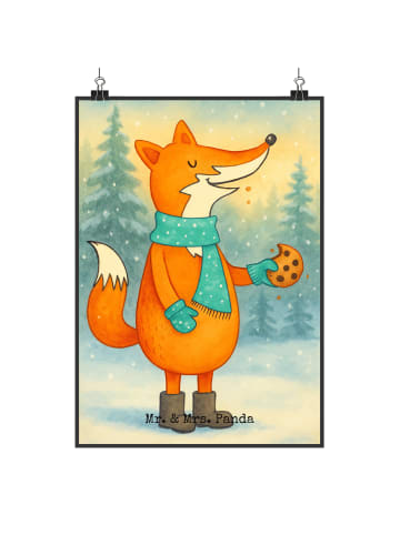 Mr. & Mrs. Panda wanddeko Fuchs Keks Design ohne Spruch in Weiß