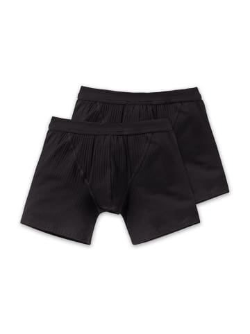 Schiesser Retroshorts 2er-Pack Authentic in Schwarz