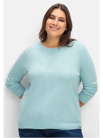 sheego Pullover in aqua