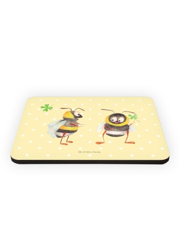 Mr. & Mrs. Panda Magnet Hummeln Kleeblatt ohne Spruch in Gelb Pastell