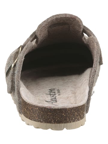 Aniston SHOES Clog in taupe-silberfarben
