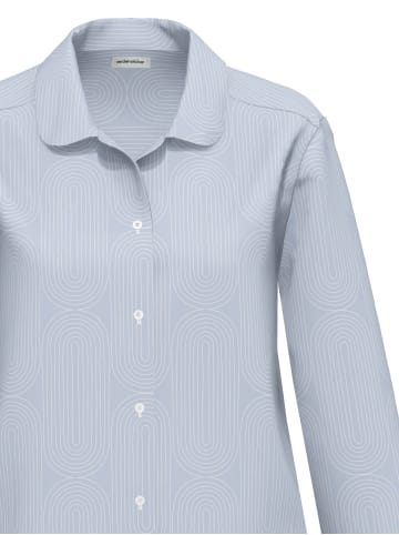 Seidensticker Pyjama Lang in zen blue