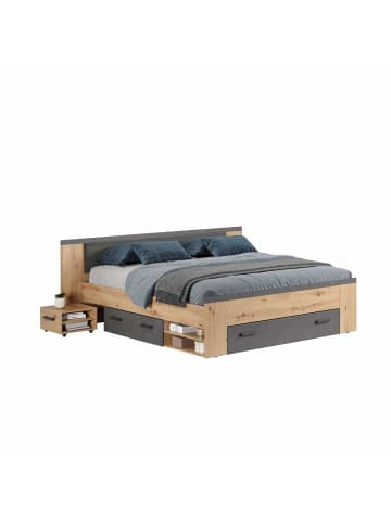 ebuy24 Bett Follow Eiche 230 x 203 cm