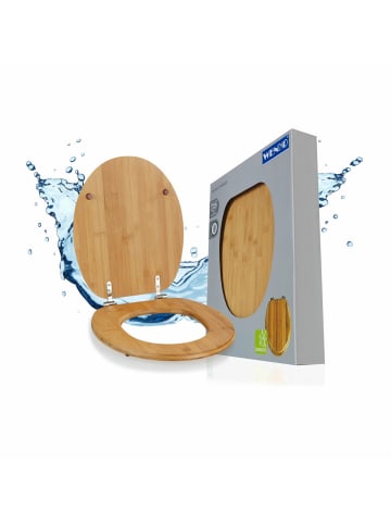 Wenko WC Sitz Mod. Bambus, WC-Sitz Mod. Bambus Dunkel, WC-Sitz Bambus Dunkel in natur