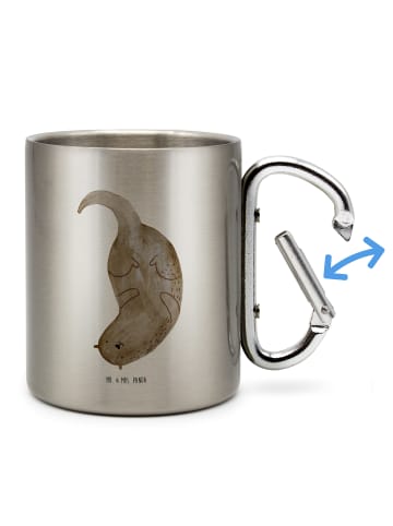 Mr. & Mrs. Panda Teetasse Otter Kopfüber ohne Spruch in Silber