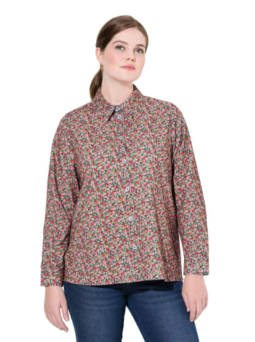 Ulla Popken Hemdbluse in weinrot