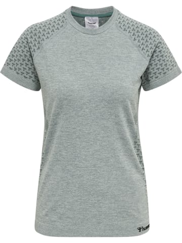 Hummel Hummel T-Shirt Hmlci Yoga Damen Schnelltrocknend Nahtlosen in NORTH ATLANTIC MELANGE