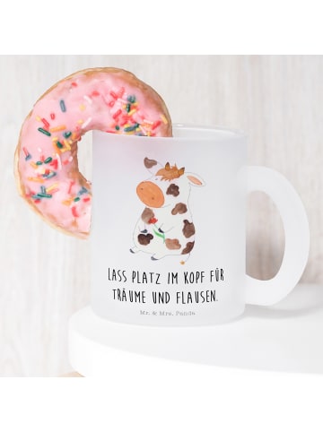 Mr. & Mrs. Panda Becher Kuh mit Spruch in Transparent