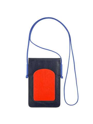 DuDu Handytasche Leder 12 cm navy