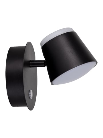 näve LED Wandleuchte "TONDO" in schwarz - (L)12 cm x (B)14.5 cm x (H)12 cm