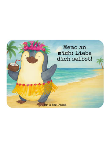 Mr. & Mrs. Panda whiteboardmagnet Pinguin Kokosnuss Design mit S... in Weiß