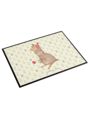 Mr. & Mrs. Panda Schreibunterlage Alpaka Blume ohne Spruch in Kaktus Grün