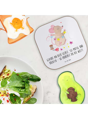 Mr. & Mrs. Panda Glasuntersetzer Die Freude an der Kreativität e... in Weiß